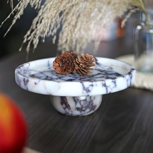 Marble Decorative Tray, 7" Round Marble Tray for Coffee Table - Image 6