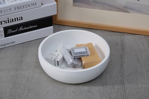 Large Concrete Key Bowl for Entryway Table - 7.9" Key Holder Bowl for Keys - Image 5