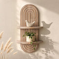Plant Wall Shelf for Home Decor: Hanging Plant Shelf for Displaying,Natural by EOSAHR