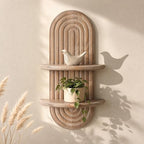 Plant Wall Shelf for Home Decor: Hanging Plant Shelf for Displaying,Natural by EOSAHR
