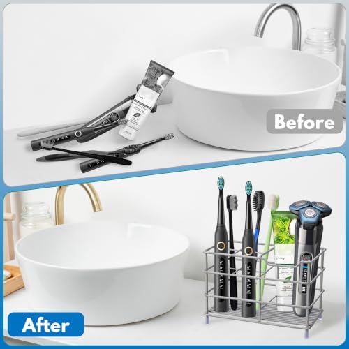 Electric Toothbrush Holders for Bathrooms 304 Stainless Steel Quick Drying - Image 5