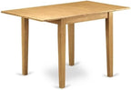 East West Furniture NDNO3-OAK-W 3 Piece Kitchen Table Set - Image 3