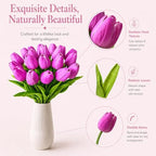 Mandy's 20pcs Artificial Lavender Tulips - Image 4