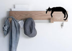 Home Decor Wooden Black Cat Decorations for Cat Lovers Cute Door Corner Decoration for House Living Room Office Desk - Image 4
