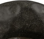 Creative Co-Op Stoneware Footed Pedestal Bowl with Handles, Reactive Glaze, Black - Image 5
