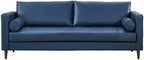 Pemberly Row Eco Leather Sofa, High Density Foam Cushion, Hardwood Frame - Image 2