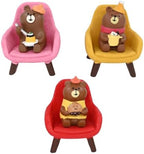 Mevodeata Bear Figurine Set of 6, 3 Bears on Mini Sofas, Chill Time by Unknown