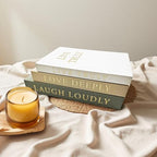 Aesthetic Decorative Books, Set of 3 Linen Faux Books for Decoration - Image 7