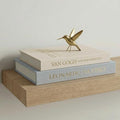 Aesthetic Decorative Books - Set of 2 Linen Boxes with Gold Lettering, Enhance Your Coffee Table, Bookshelf or Mantle Decor - Fake/Faux Books for Home Decoration, Photo & Keepsake Storage by Unknown