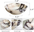 Luxury Decorative Marble Bowl, 7.8" Natural Marble Key Bowl For Home Decor - Image 2