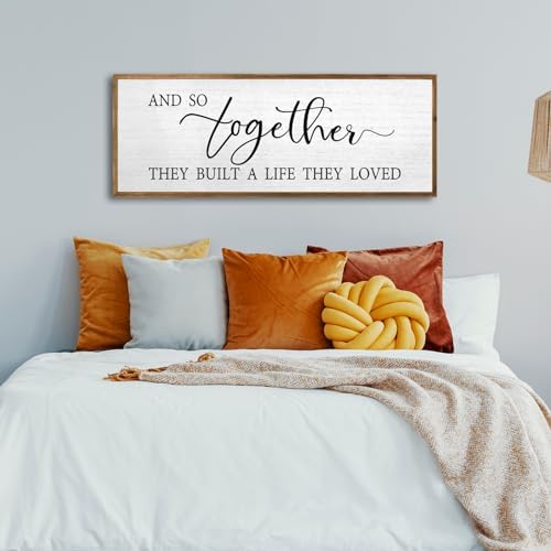 And So Together They Built A Life They Loved Wall Decor 32"X12" Wood - Image 6