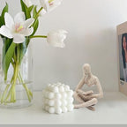 Jinkoozz Reading Women Statue, Thinker Sculptures, Abstract Art Ornament, Modern Aesthetic Figurine Decoration, Suitable for Home Living Room Bedroom Office Shelf Table Desk Bookshelf Decor - Image 3