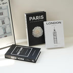 3 PCS Faux Decorative Books for Home Decor-Coffee Table Books Decor-Aesthetic Fake/Faux Books for Decoration,libros Decoration for Coffee Table, Shelf Accessories (3-Mix-Paris Newyork London) - Image 3