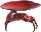 Creative Co-Op Distressed Cast Iron Crab Shaped Decorative Dish, Red - Image 3