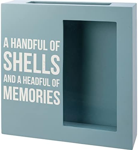 Primitives by Kathy Seashell Holder - Coastal Decor, Glass Display, Treasure Chest, Room and Bedroom Decor - Image 4