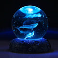 Whales Crystal Ball Decor Figurine Gifts for Women by COQIRAUSEN