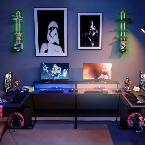 Homaterial 5-Tier Foating Shelves with Built-in LED Lights - Image 6