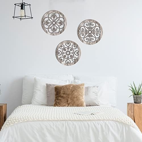 Blulu 3 Pcs Thicken Rustic Wall Decor, Wood Hanging Decor, Popular Style - Image 6
