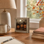 Halloween Pumpkin Wood Plaque Sign, Halloween Mantel and Tabletop Art Decor 29 - Image 5