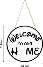 SUPYFD 19Pcs Cute Mouse Interchangeable Seasonal Welcome Door Sign for Front Door Decor, Welcome to Our Home Sign with Interchangeable Holiday Pieces for Farmhouse/Wall/Porch Decor and Housewarming - Image 3