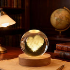 Heart Love Crystal Ball, 2.4 inch Valentines Day Gifts for Girlfriend, Wife - Image 3