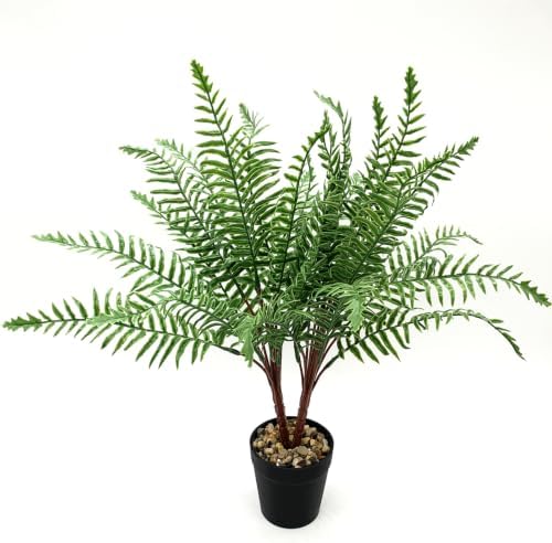 CATTREE Artificial Boston Fern Plants, Fake Ferns Shrubs Plastic Faux Greenery Bushes for Indoor Outdoor Decor Home Kitchen Table Vase Garden Verandah Porch Planter Filler Plant DIY Decorations 4 Pack - Image 7