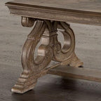 Furniture of America Jinst Traditional Solid Wood 3-Piece Coffee Table Set - Image 3