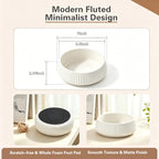 7" Modern Key Bowl for Entryway Table - Small Decorative Bowl - Ivory White - Image 3