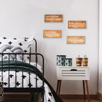 4 Pieces Bible Verses Wall Decor Orange Bathroom Decor Christian Signs Religious Art for Home Motivational Prayer Wall Art for Living Room Office Bedroom Bathroom(Orange,10x4") - Image 5