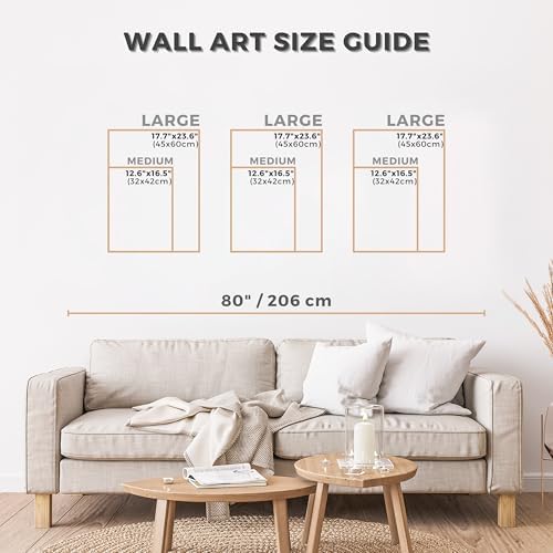 qmmp Modern Wooden Wall Sculptures - Set of 3 - Home Decor Accent - Large Wall Art for Living Room, Bedroom, Office - Easy Installation (Walnut, Medium - Mountain and Sun) - Image 6