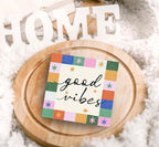 SRADMO Retro Boho Inspirational Positive Wood Box Sign Desk Decor - Image 5