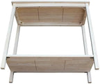 IC International Concepts, Portman Accent Table, Solid Real Wood, Sturdy - Image 7