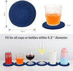 Woven Drink Coasters with Holder, Coasters for Drinks Set of 10 - Image 2