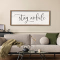 comurdyo Living Room Wall Decor Stay Awhile Sign 40"×15", Wood by comurdyo
