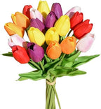 Mandy's 20pcs Artificial Multicolor Tulips by Mandys