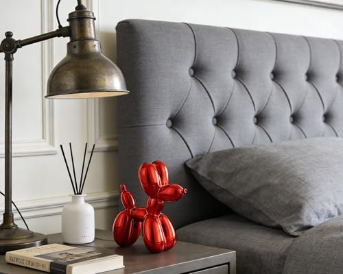 4 Inch Shiny Red Balloon Dog Sculpture - Image 4