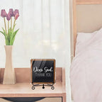 Modern Farmhouse Decor, Home Decor For Living Room, Boho Chic Aesthetic Shelf Decorations, Christian Dear God Acrylic Sign, Farmhouse Entryway Tv Stand Fireplace Coffee Table Decoration (15) - Image 3