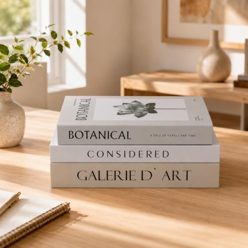 3 PCS Faux Decorative Books for Home Decor-Coffee Table Books Decor-Aesthetic Fake/Faux Books for Decoration,libros Decoration for Coffee Table, Shelf Accessories by YOYMJBY