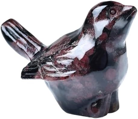 Natural Garnet Crystal Bird Figurine, Bird & Animal Home Decor - Image 6