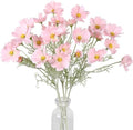 IPOPU Light Pink Flowers Artificial Daisies 5PCS Silk Cosmos Wild Flowers 24.5" Fake Pink Daisies for Vase for Home Decor Floral Arrangements Wedding Bouquets for Bride by IPOPU