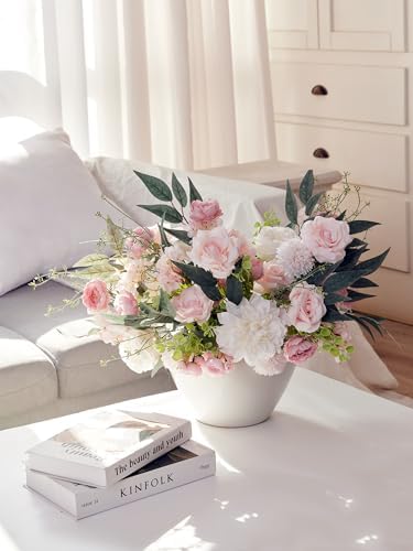 Anna's Whimsy Artificial Flowers Bouquets, Artificial Silk Flowers Bouquets for Wedding, Home Table Decorations, Wedding Centerpieces Bouquets Flowers Arrangement Decorations - Image 4