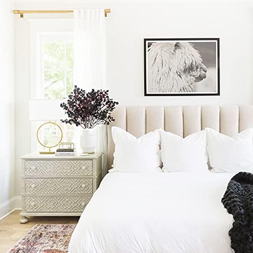 Uieke 6 Bundles Babys Breath Fabric Cloth Artificial Flowers European Fake Silk Flowers Real Touch Faux Artificial Gypsophila Bouquet for Home DIY Wedding Party Halloween Xmas Décor (Black) - Image 5