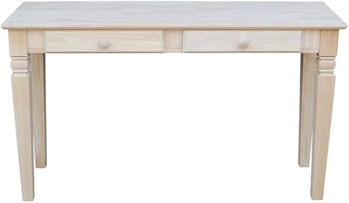 Java Console Table with 2 Drawers, Unfinished - Image 5
