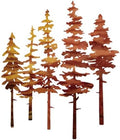 ESTART Metal Autumn Pine Tree Wall Art, Metal Tree Wall Decor by ESTART