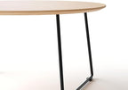 Modern Round Coffee Table 32 in, Acacia Wood Finish Living Room Table - Image 8