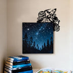 CUTHOLLOW Rocket Universe Door Topper Sign Metal Wall Art Decor - Image 5