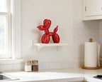 4 Inch Glossy Red Balloon Dog Sculpture - Image 6