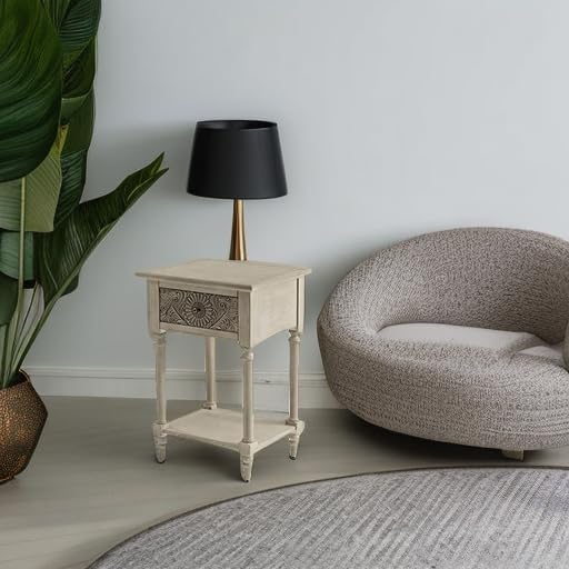 HOMPUS Fully Assembled Farmhouse Nightstand - Image 5