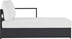 Modway Tahoe Powder-Coated Aluminum Outdoor Chaise Lounge in Gray White - Image 4