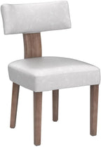 HNY Mid Century Modern Dining Chairs Set of 6, Farmhouse PU Leather Upholstered - Image 5